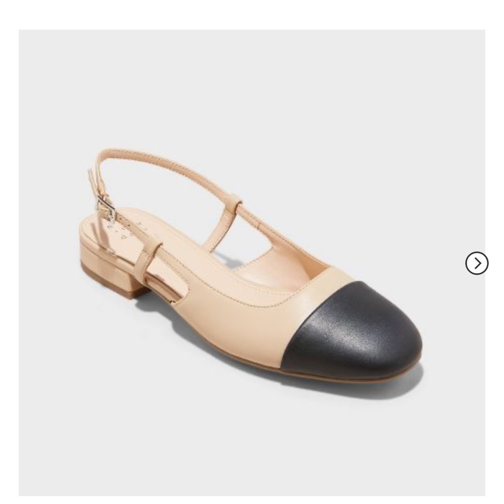 slingback ballet flat shoes